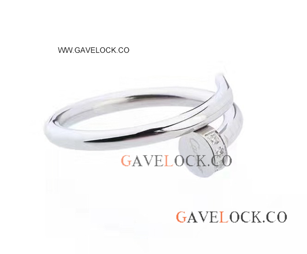 Cartier Nail Replica Ring- Juste Un Clou Silver Diamond Ring